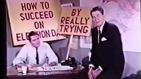 Ronald Reagan & John Wayne talk GOTV (Get out the Vote)