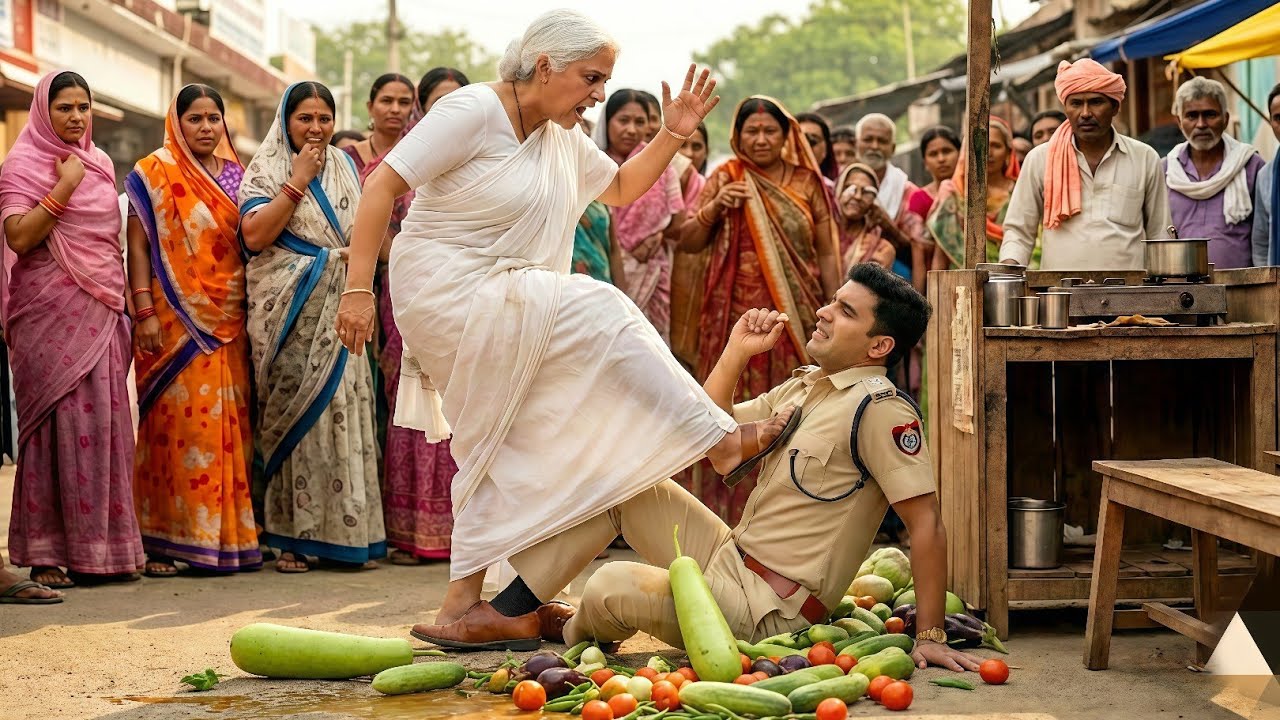 সবজিওয়ালীকে সাধারন ভেবে পুলিশ ইনস্পেকটর চড় মারে... এরপর ইনস্পেক্টর যা পরিনতি হয়...  Bangla Golpo