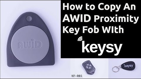 How To Copy an AWID Key Fob Card Tag with Keysy
