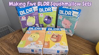 Making Five BLDR Squishmallow Sets