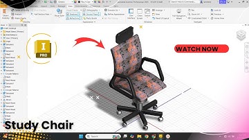 How to Model an Office Chair or Study Chair in Autodesk Inventor - 3D CAD Tutorial