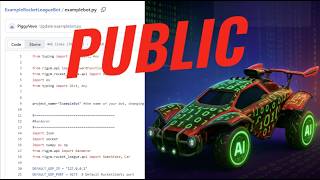Rocket League AI BOT Example Code Now On Github!