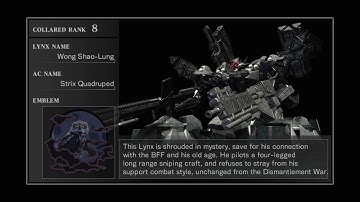 Armored Core: For Answer - Wong Shao-Lung (Strix Quadruped)
