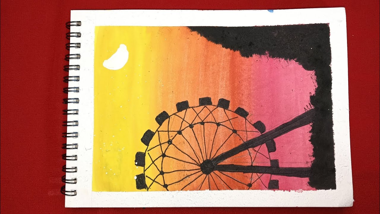Sunset dreams on paper 🎡🌅
