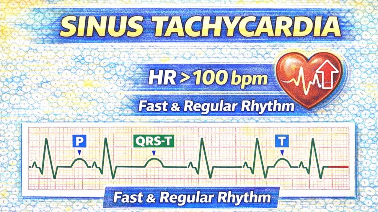 Sinus Tachycardia | ECG Interpretation Made Easy | NCLEX & Nursing ...