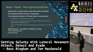 BSidesMCR 2019:Getting Splunky With Lateral Movement Attack,Detect&Evade -Ross Bingham&Tom MacDonald