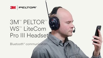 3M PELTOR WS LiteCom Pro III Headset   Bluetooth Communication