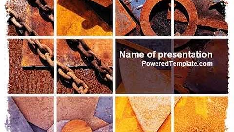 Rust PowerPoint Template by PoweredTemplate.com