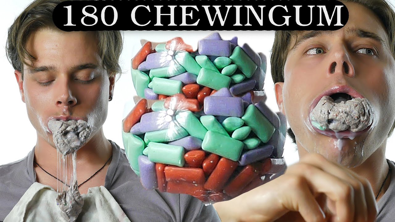 Mangio 180 gomme da masticare YouTube Mangio 180 gomme da masticare YouTube