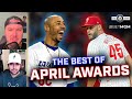 Mlb april awards best hitters pitchers and teams of the month