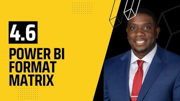 4.6 How to Apply Conditional Formatting in Matrix in Power BI | Power BI Tutorials for Beginners