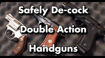 How to Safely De-cock a Double Action Handgun - Beretta, CZ-75, S&W etc Carry/Reholster