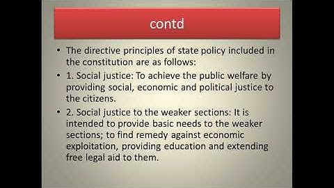 7th Std || Social Science || Lesson 11 || Directive Principles of the State Policy ||