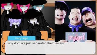 Kpop Demon Hunters react to 'HUNTRIX' Angst || Ft. SAJA Boys || COMPLETE