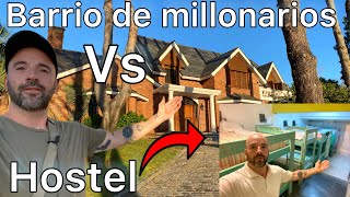 Aca viven los millonarios de Punta del Este  (Uruguay) vs el hostel donde vivo