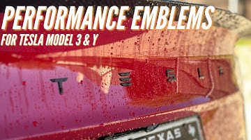 Installing the Tesla Performance Emblem