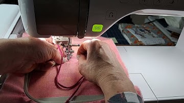 Babylock Solaris Vision Journey - machine embroidery couching fun - Sample 1 before actual project