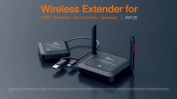 j5create Wireless Extender for USB™ Cameras / Microphones / Speakers | Model: JVW120