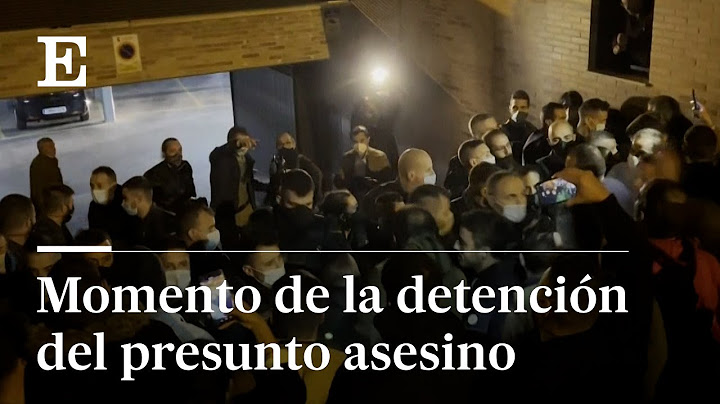 MOMENTO de la DETENCIÓN del presunto ASESINO