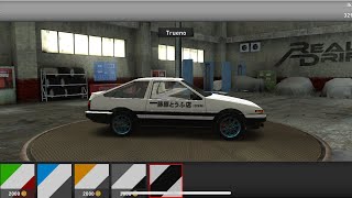 How to get the initial d 86 in real drift