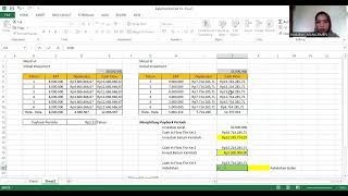 Menghitung payback periode PP & Average rate of return ARR ||Ms. Excel