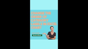 Excel Bar Chart Reverse Order (Category Labels) #shorts