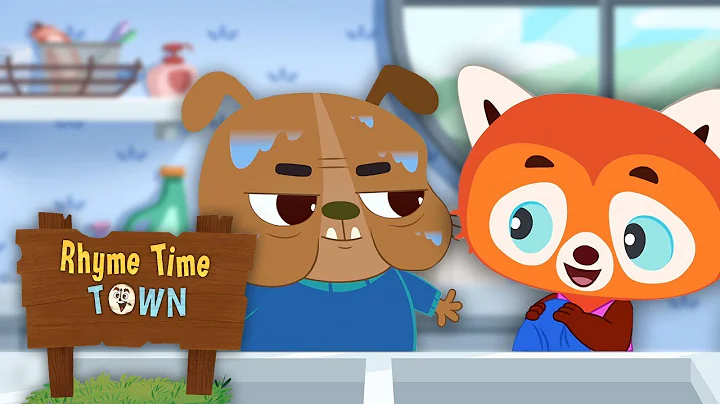 HERE WE GO ROUND THE MULBERRY BUSH | Rhyme Time Town Nursery Rhymes | DreamWorks Jr