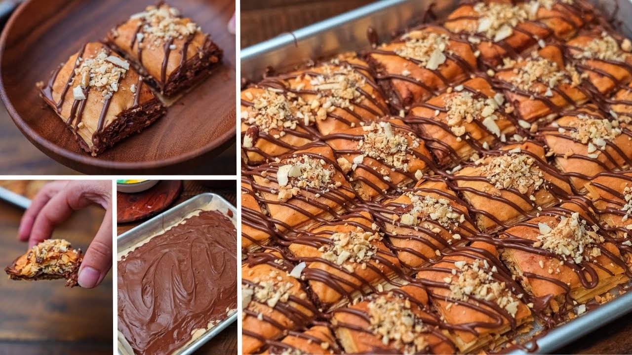 جربتها و قررت انسي كل وصفات الحلو بقلاوة النوتيلا ألذ وأحلي من الميلفيه ♥️