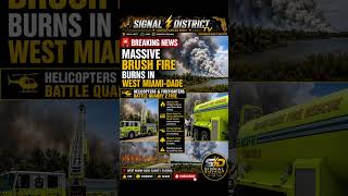 🚨 Massive Brush Fire In West Miami-Dade | Helicopters Join Fire Fight 🔥.