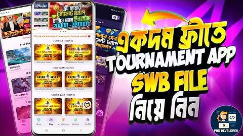 New Tournament Swb File Free| How To Make Free Fire Tournament App Project | | Sketchware Pro