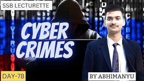 || Cyber Crimes || SSB Lecturette || DAY-78