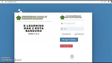 VIDEO CONVERENCE DI E LEARNING MADRASAH