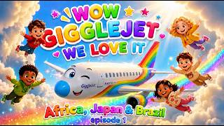 GiggleJet ✈️ Let's Fly! | Africa, Japan & Brazil | ep.1| Kids World Adventure Song | GiggleAppleKids screenshot 4