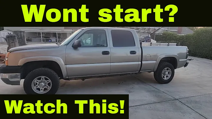 Duramax diesel won't start or stalls right after start things to look for