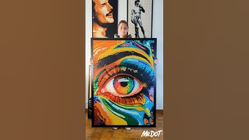 BEYOND 👁️ 21576 LEGO studs mosaic #pixelart #art #lego #mosaic