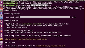 install symfony