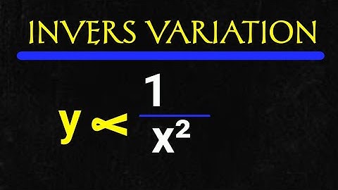 how to solve inverse variation/Algebra