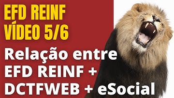 Relação entre EFD REINF 2021 + DCTF WEB + eSOCIAL 2021 | Contábil Play