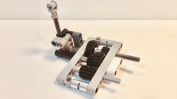Simple LEGO 2 Speed Gearbox With Shifter Tutorial