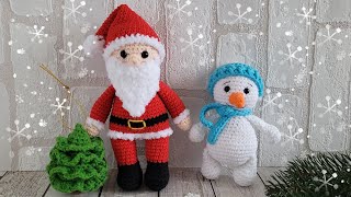 🎅Санта Клаус Вязаный Крючком🎅Crochet Santa Claus🎅Weihnachtsmann Häkeln