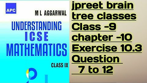 #class9#mlaggarwal#video chapter 10 #congruenttriangles exercise 10.3question 7,8,9,10,11,12#jpreet