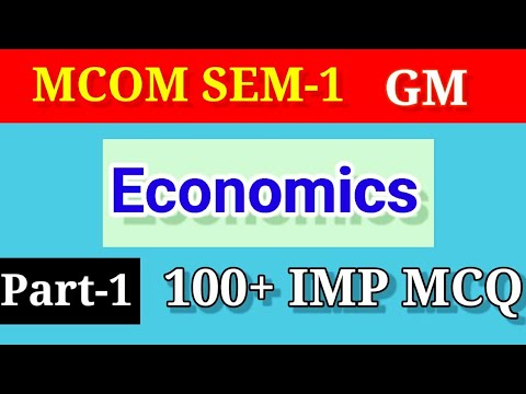 Mcom Sem-1 Economics ( વૃદ્ધિ વિકાસ અને આયોજનનું અર્થશાસ્ત્ર ) | Imp MCQ | Vnsgu Online Exam 2022