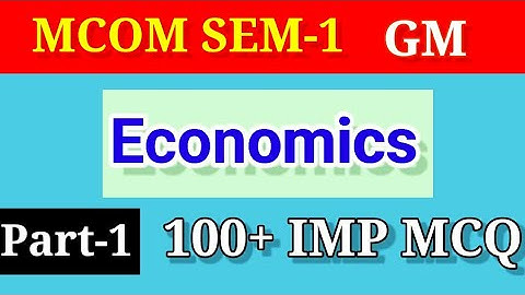 Mcom Sem-1 Economics ( વૃદ્ધિ વિકાસ અને આયોજનનું અર્થશાસ્ત્ર ) | Imp MCQ | Vnsgu Online Exam 2022