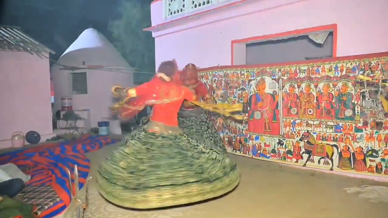 पाबूजी की पड़ भोपा भेराराम और किशन भोपी धरमेश और सवाई 