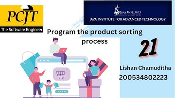 Program the product sorting process | eShop21 | Java Institute