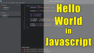 Hello World in Javascript - Using the Brackets Editor