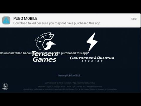 Download Failed Because My Not Have Purchased Pubg Mobile Problem Youtube