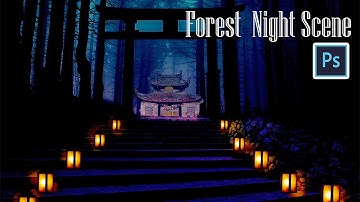 How to Create a Mysterious Forest Scene in Photoshop (Urdu Tutorial)
