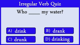 Irregular Verbs Quiz 4: Can You Score 10/10?