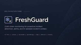 FreshGuard — AWS Cold-Chain Incident Intelligence | Demo